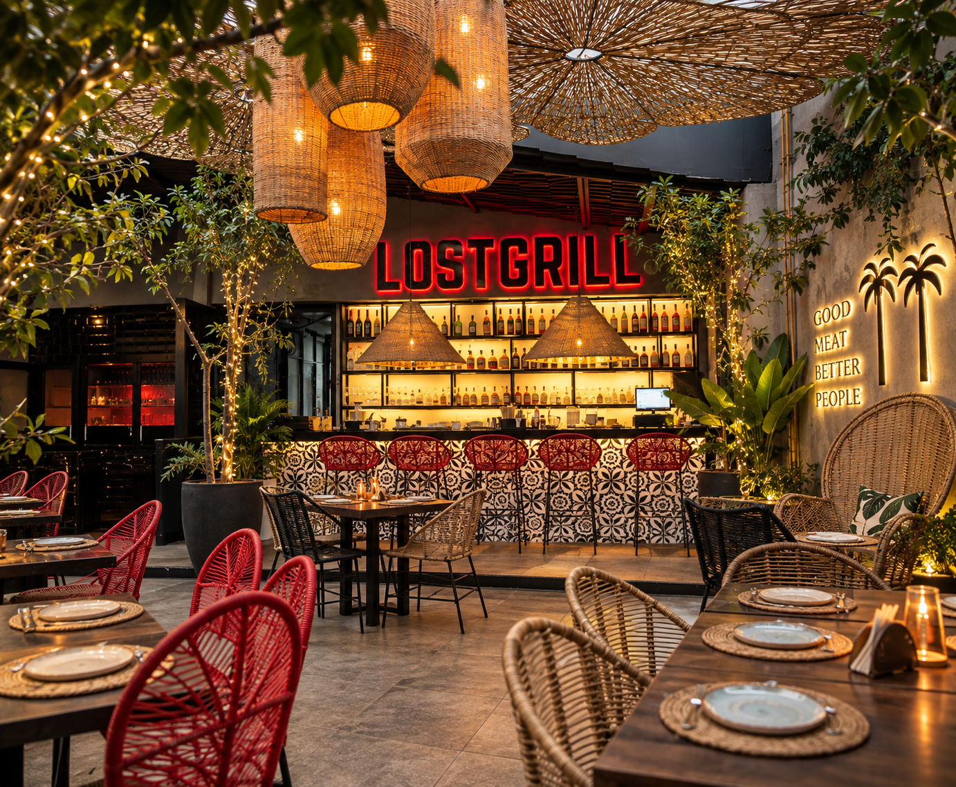 Interior de Lost Grill Quito